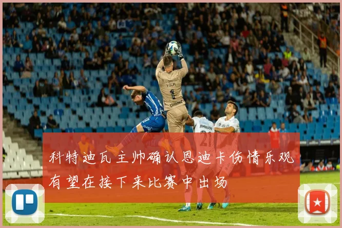 科特迪瓦主帅确认恩迪卡伤情乐观有望在接下来比赛中出场