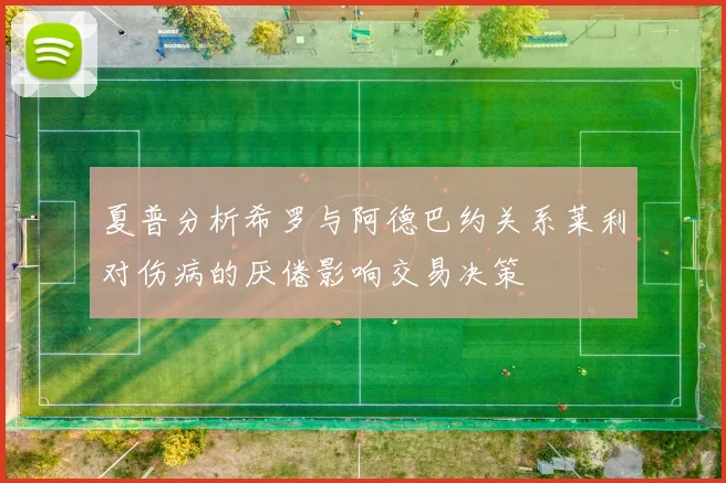 夏普分析希罗与阿德巴约关系莱利对伤病的厌倦影响交易决策